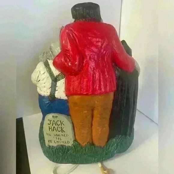 RARE MONSTERS CHALK STATUE FRANKENSTEIN DRACULA WOLFMAN MUMMY & BLACK CAT WORKS! - Picture 6 of 15